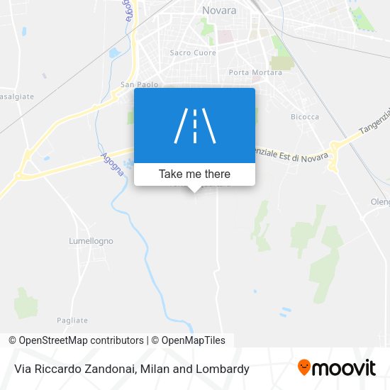 Via Riccardo Zandonai map