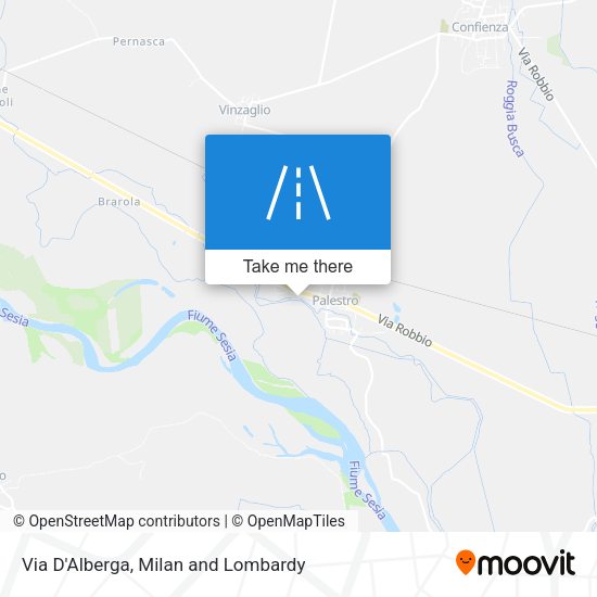 Via D'Alberga map