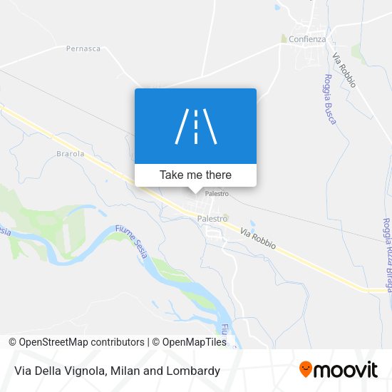 Via Della Vignola map