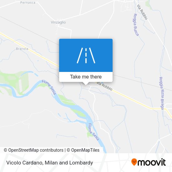 Vicolo Cardano map
