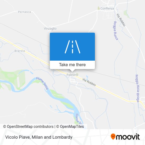 Vicolo Piave map