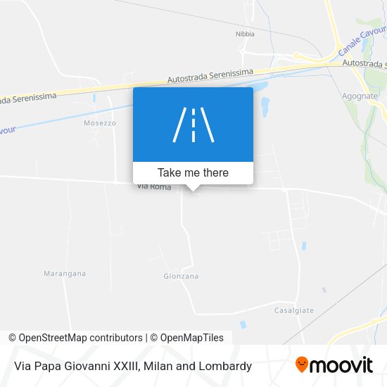 Via Papa Giovanni XXIII map