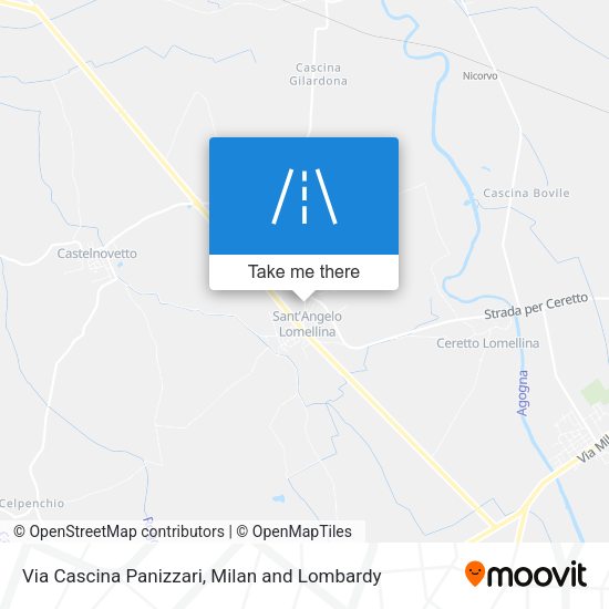 Via Cascina Panizzari map
