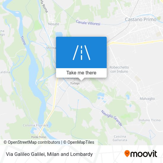 Via Galileo Galilei map