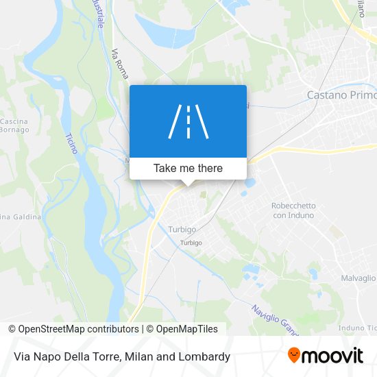 Via Napo Della Torre map