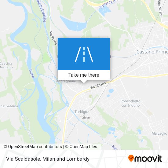 Via Scaldasole map