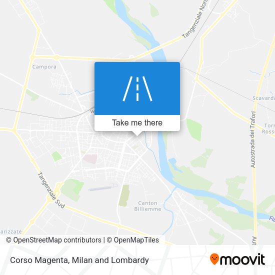 Corso Magenta map