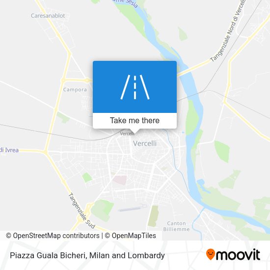 Piazza Guala Bicheri map