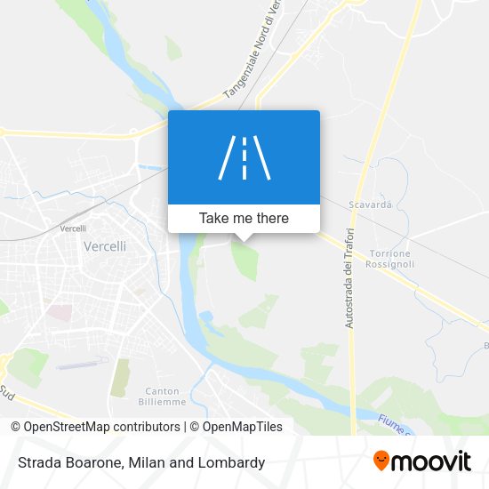 Strada Boarone map