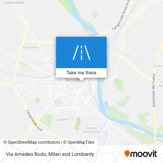 Via Amedeo Bodo map