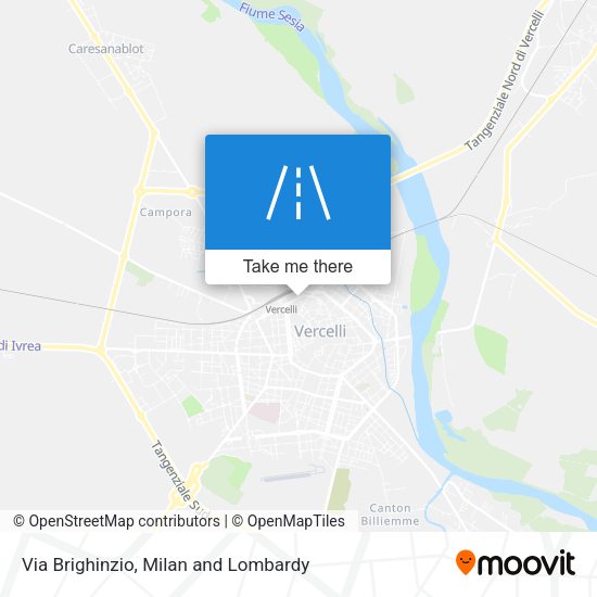 Via Brighinzio map