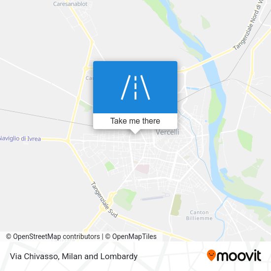 Via Chivasso map