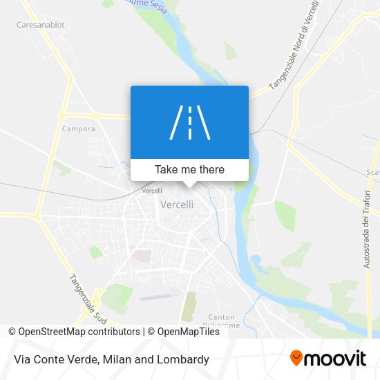Via Conte Verde map
