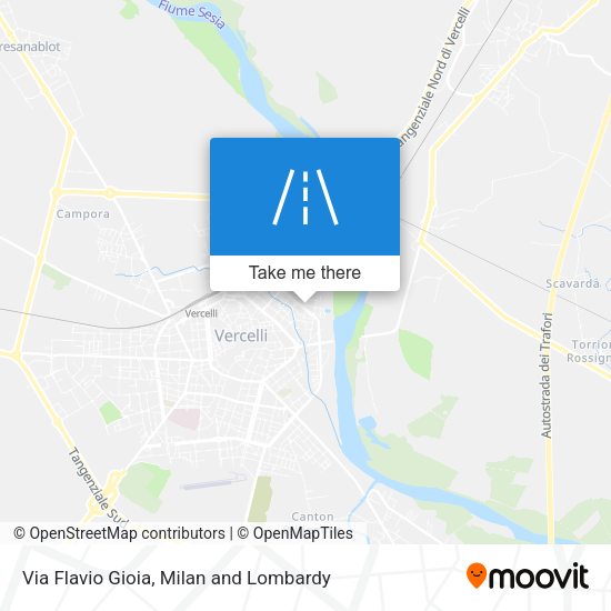 Via Flavio Gioia map