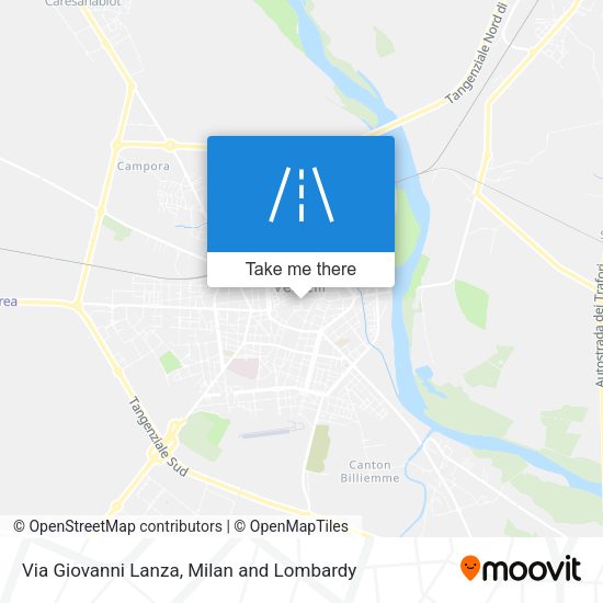 Via Giovanni Lanza map