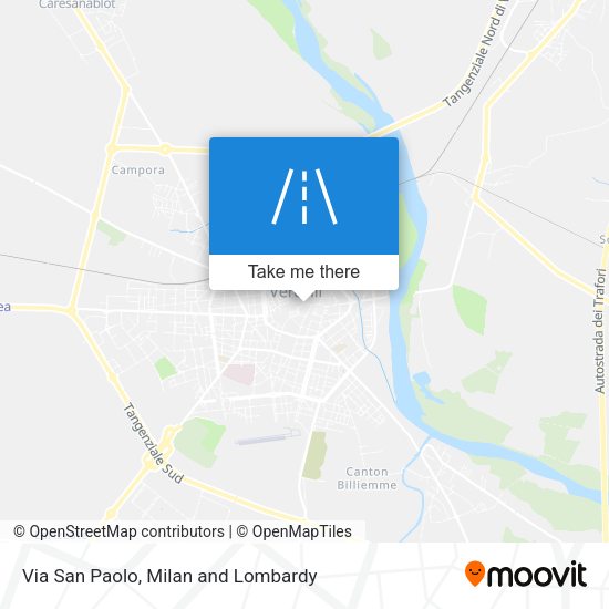 Via San Paolo map