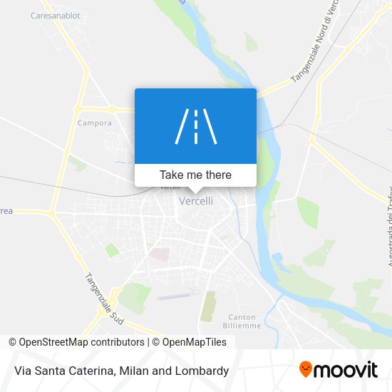 Via Santa Caterina map