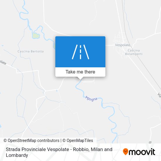 Strada Provinciale Vespolate - Robbio map
