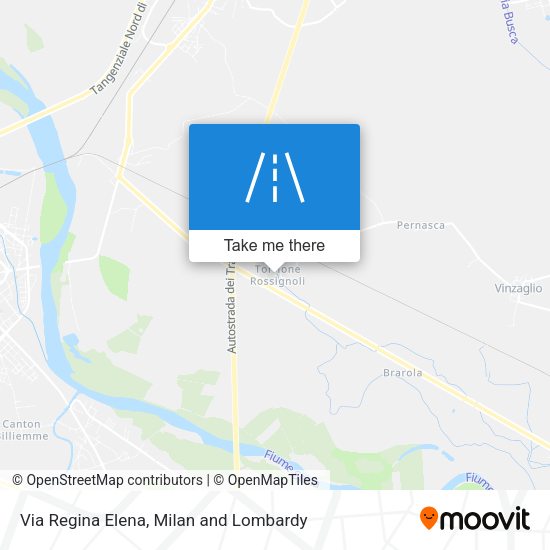Via Regina Elena map