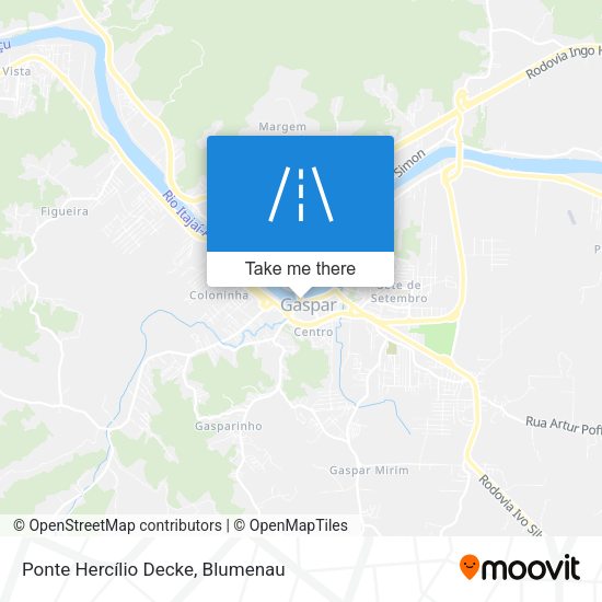 Ponte Hercílio Decke map