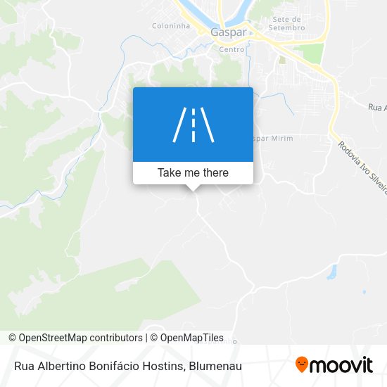 Rua Albertino Bonifácio Hostins map