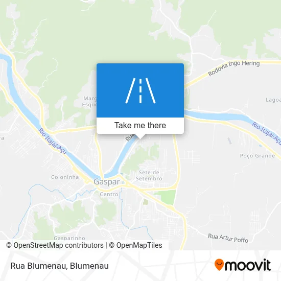 Rua Blumenau map
