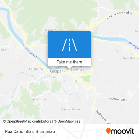 Rua Canoinhas map