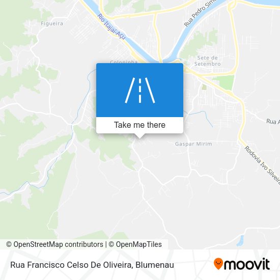 Rua Francisco Celso De Oliveira map