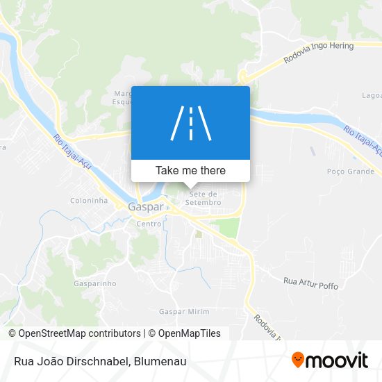 Rua João Dirschnabel map