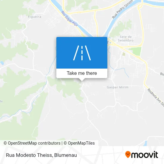 Rua Modesto Theiss map