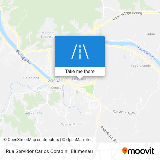 Rua Servidor Carlos Coradini map