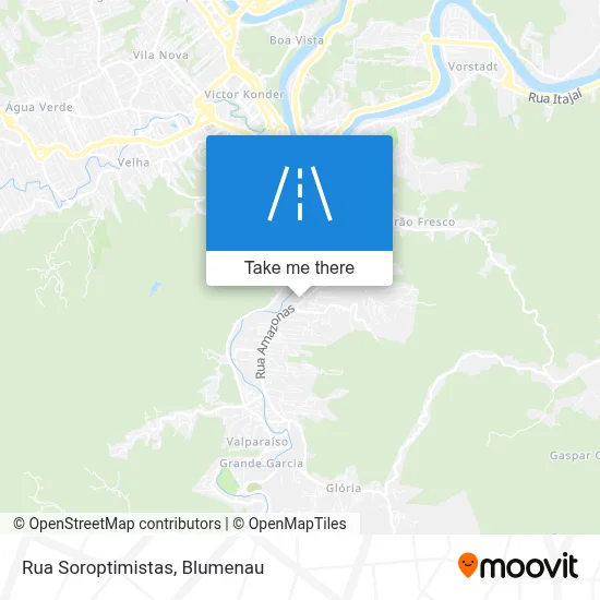 Rua Soroptimistas map