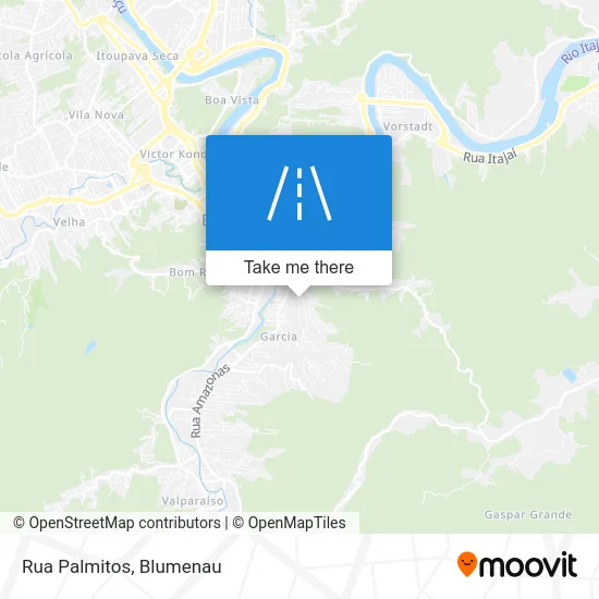 Rua Palmitos map