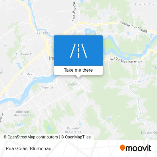 Rua Goiás map