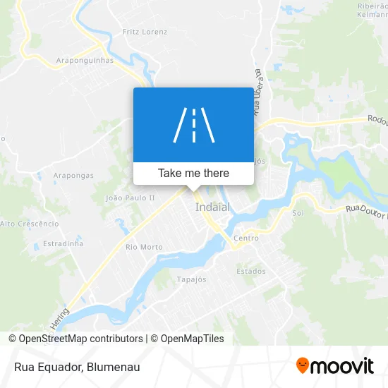 Rua Equador map