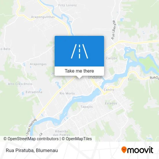 Rua Piratuba map