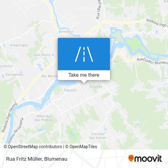 Rua Fritz Müller map