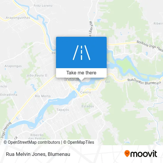 Rua Melvin Jones map