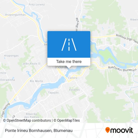 Ponte Irineu Bornhausen map