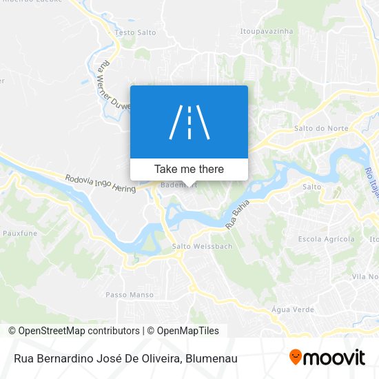 Rua Bernardino José De Oliveira map