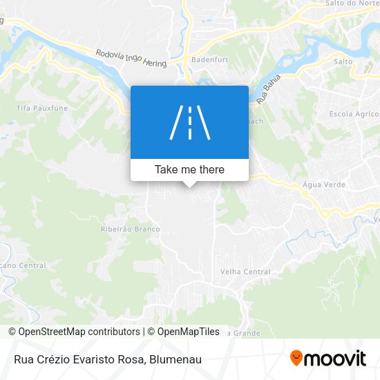 Rua Crézio Evaristo Rosa map