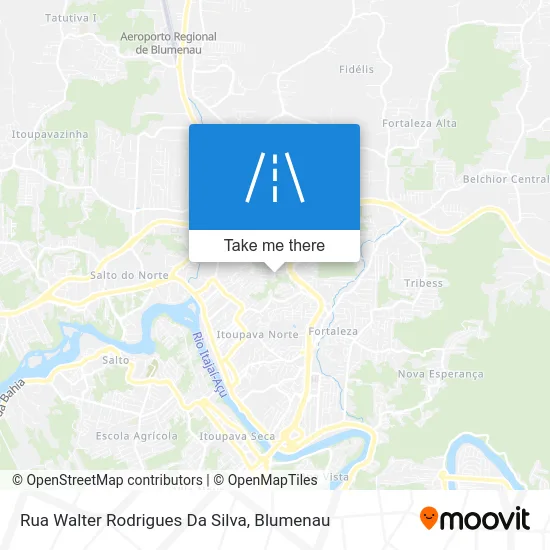 Rua Walter Rodrigues Da Silva map