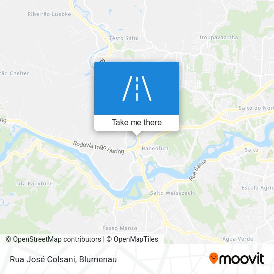 Rua José Colsani map