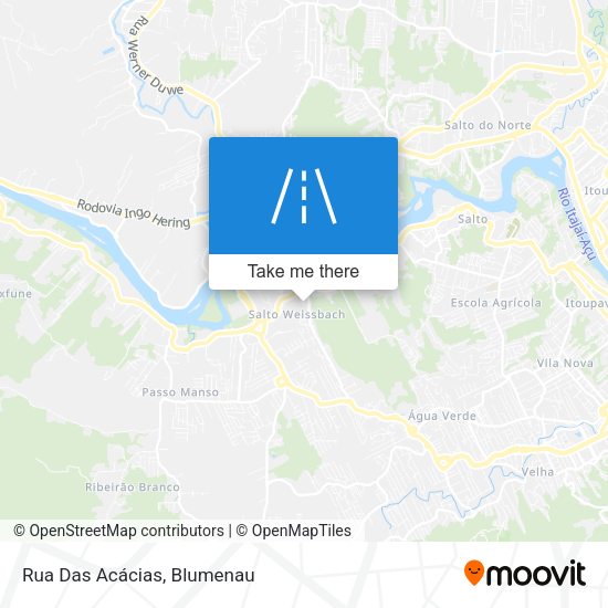 Rua Das Acácias map