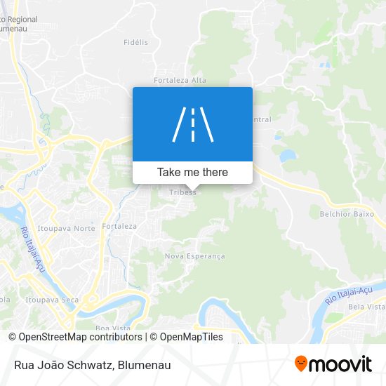 Rua João Schwatz map