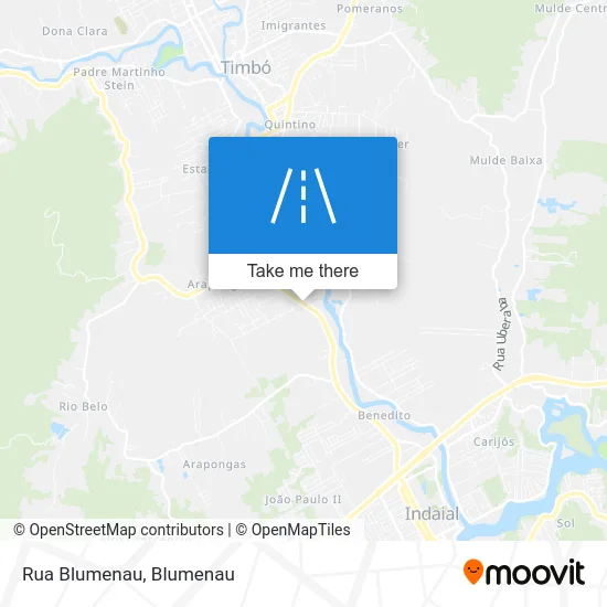 Rua Blumenau map