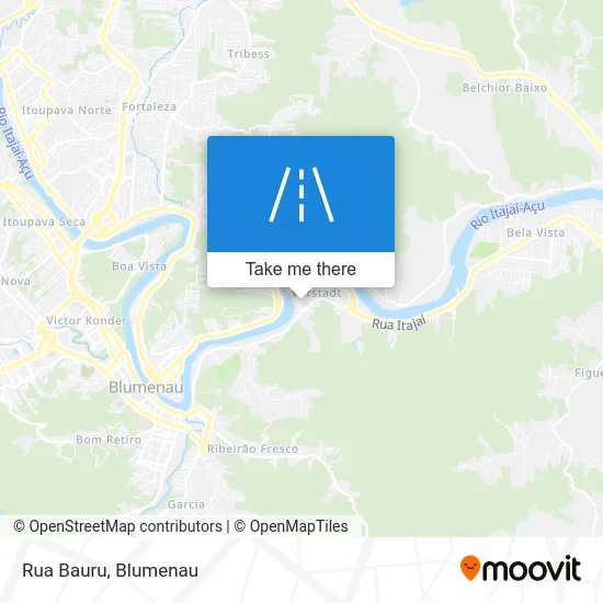Rua Bauru map