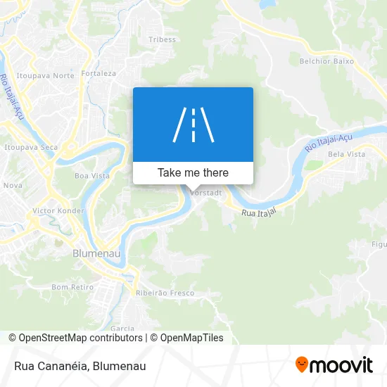 Rua Cananéia map