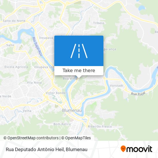 Mapa Rua Deputado Antônio Heil