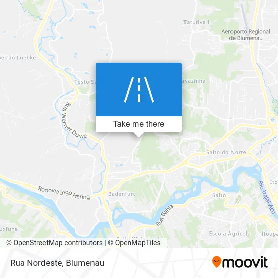 Rua Nordeste map